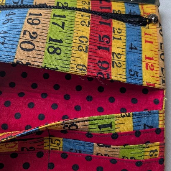 Colorful Patchwork Clutch/Wallet. Multi color. - Picture 7 of 7